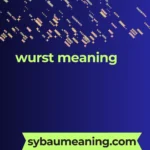 wurst meaning