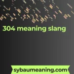 304 meaning slang