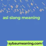 asl slang meaning