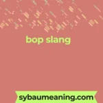 bop slang