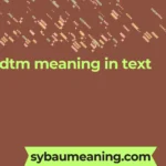 dtm meaning in text