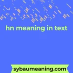 hn meaning in text