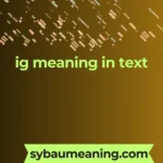 ig meaning in text