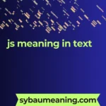js meaning in text