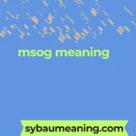 msog meaning