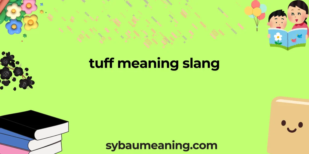 tuff meaning slang