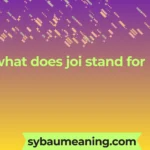 what does joi stand for