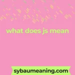 what does js mean