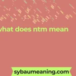 what does ntm mean