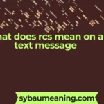 what does rcs mean on a text message