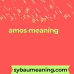amos meaning