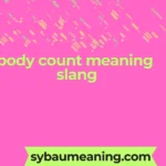 body count meaning slang