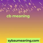 cb meaning