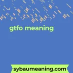gtfo meaning