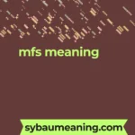 mfs meaning
