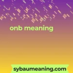 onb meaning
