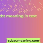 tbt meaning in text