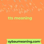 tts meaning