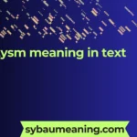 tysm meaning in text