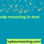 wdp meaning in text