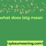 what does istg mean