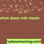 what does mb mean