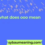 what does ooo mean