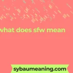 what does sfw mean