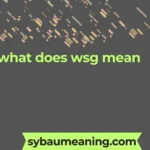 what does wsg mean