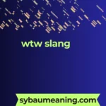 wtw slang