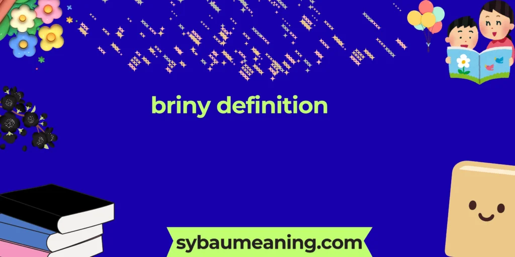 briny definition