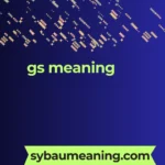 gs meaning