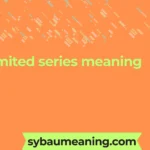 limited series meaning