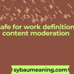 safe for work definition content moderation
