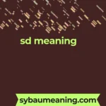 sd meaning