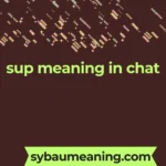 sup meaning in chat