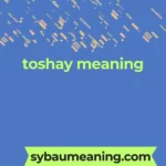 toshay meaning