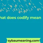 what does codify mean