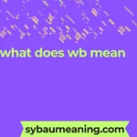what does wb mean