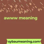 awww meaning