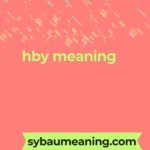 hby meaning