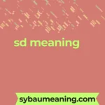 sd meaning